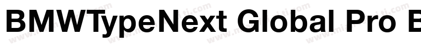 BMWTypeNext Global Pro Bold字体转换